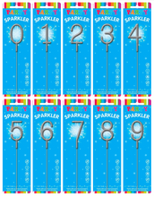 Load image into Gallery viewer, Birthday Age Number Sparkler 0-9