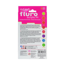 Load image into Gallery viewer, Fluoro Acrylic Paint Intro Set Premium 8pc x 18ml (0.6oz)