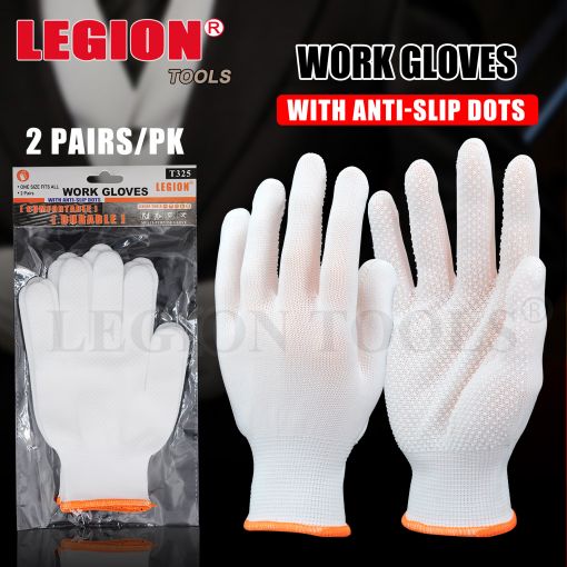 Work Glove Anti-slip Dots 2 pairs