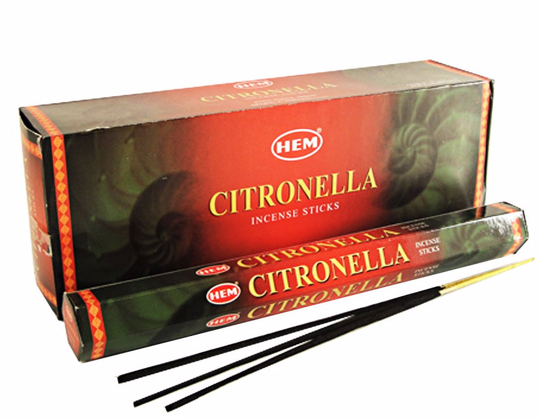 HEM HEXAGON CITRONELLA incense sticks 20 sticks in a box