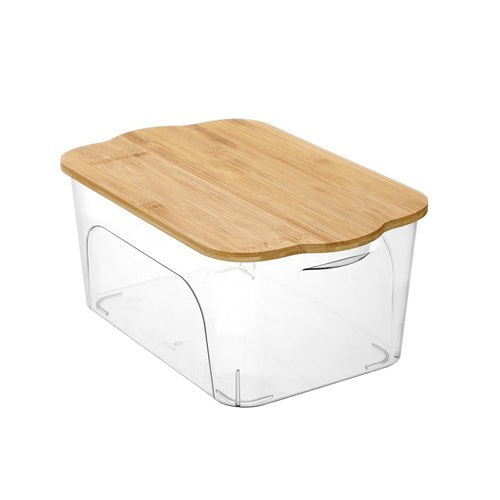 CRYSTAL RENO STORAGE BOXBAMBOO LID 6.8L