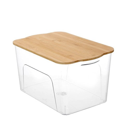 CRYSTAL RENO STORAGE BOXBAMBOO LID 24L 45X29.5X24.5CM