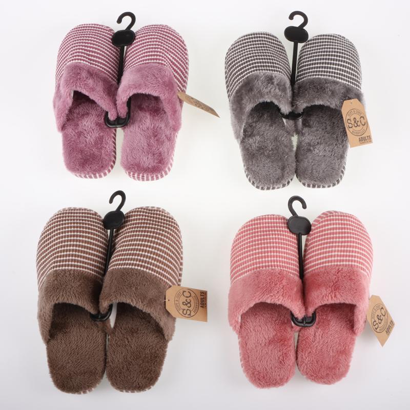 Slippers Adults Slip On Horizontal Stripe 4 Assorted Colours Mens & Womens Sizes Assorted