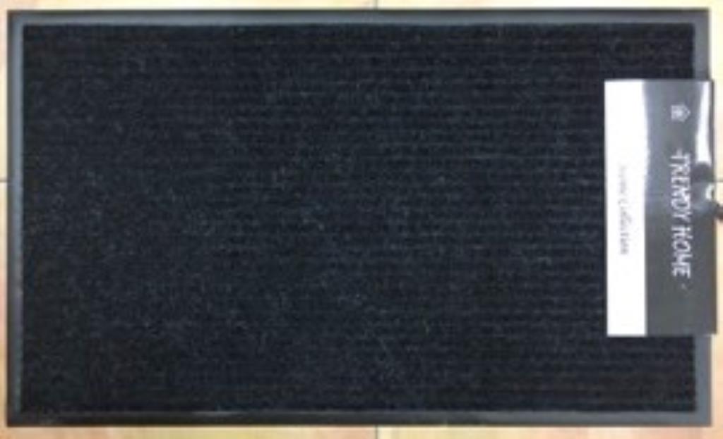 Carpet mat with rubber backing Size:50x80cm Colours: Black, Grey