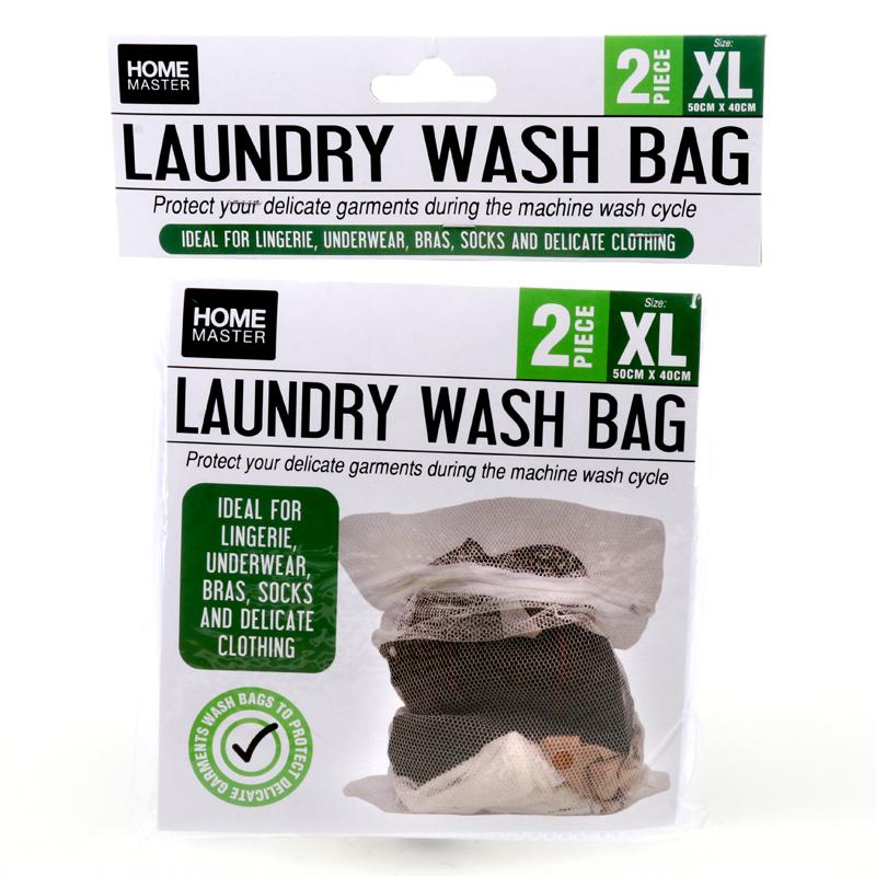 Laundry Wash Bag Delicates (50cm x 40cm) 2pk