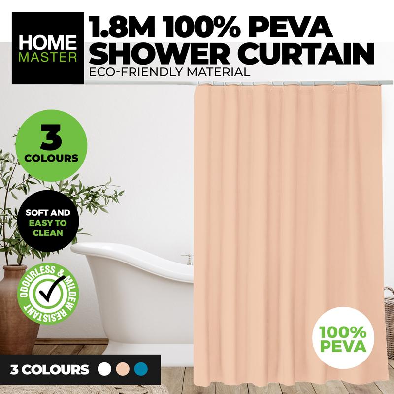 Curtain Shower 12 Hook PEVA 178cm x 183cm