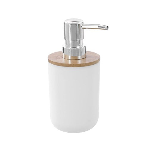 BANO SOAP DISPENSER 330ML BAMBOO TOP 7.5X7.5X16CM