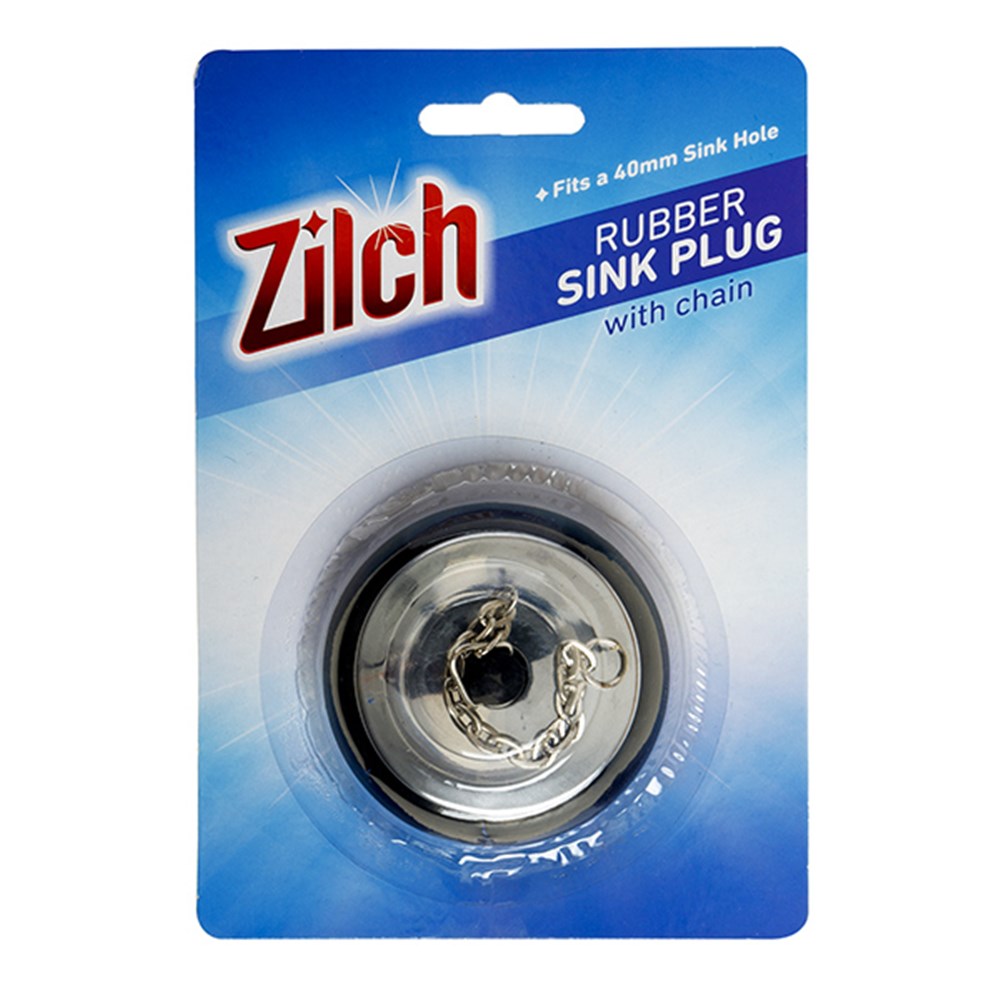 Sink Plug with Chain 1Pk 40mm Sink Hole