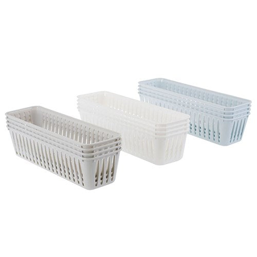 ORGANISER BASKETS 4PK25X7X6CM 3 ASSTD