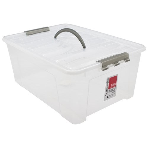 CARRY BOX WITH HANDLE20L TRANSPARENT