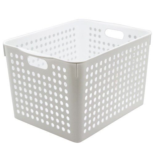 MODE BASKETWHITE 35X27X22CM