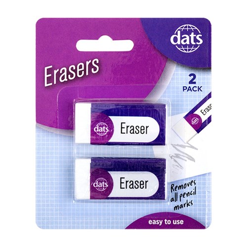 Eraser Vinyl 2pk