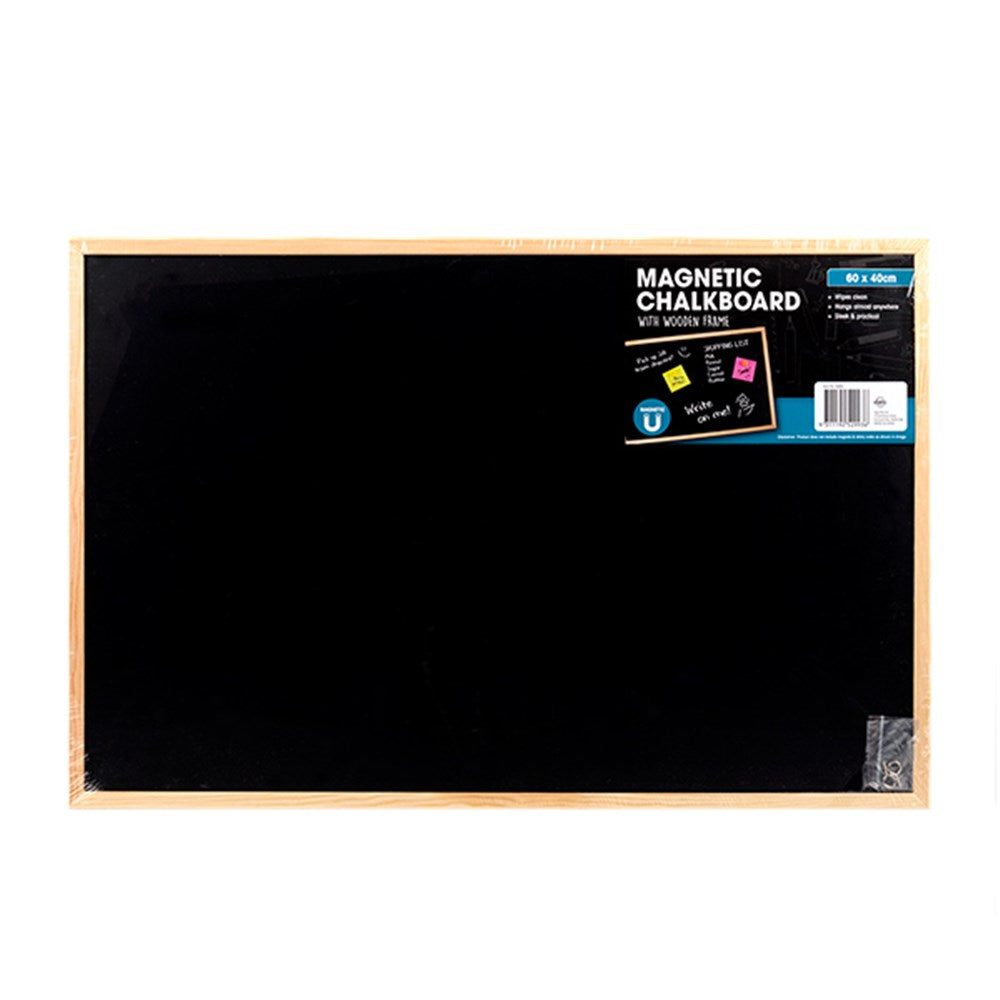 Chalkboard blackboard Magnetic Wooden Frame 600x400mm