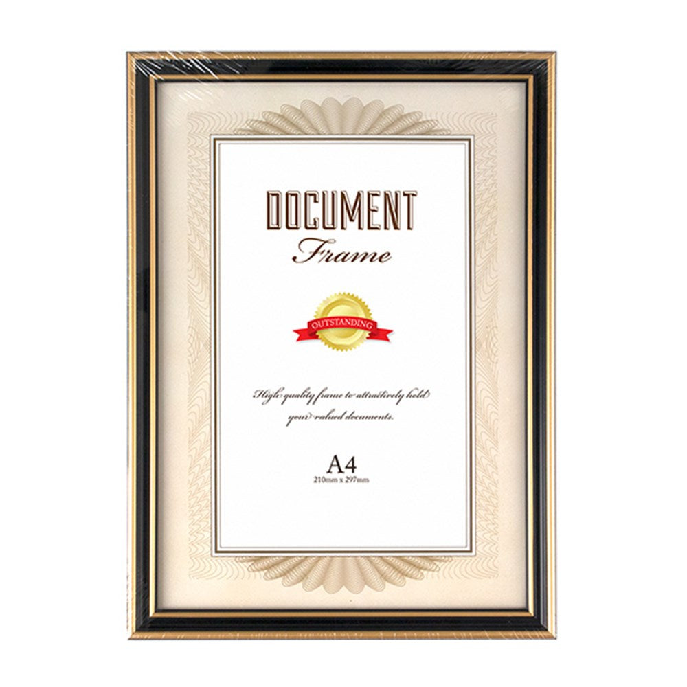 Frame Document Certificate A4 w Hooks & Stand