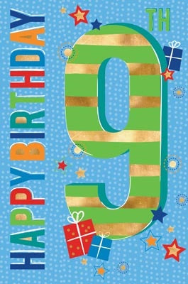 CARD ELEGANCE BD AGE 9 M