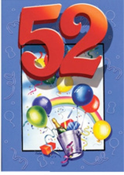 CARD PARTYAGE BD AGE 52 G