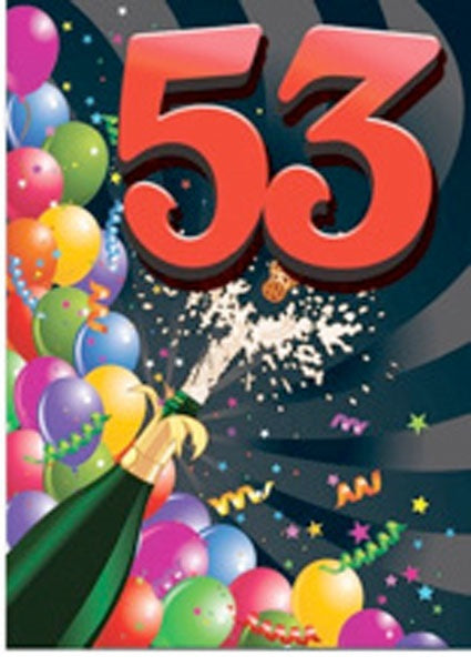 CARD PARTYAGE BD AGE 53 G