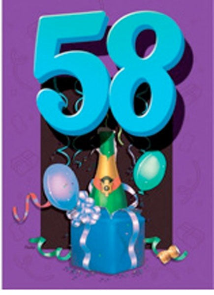 CARD PARTYAGE BD AGE 58 G