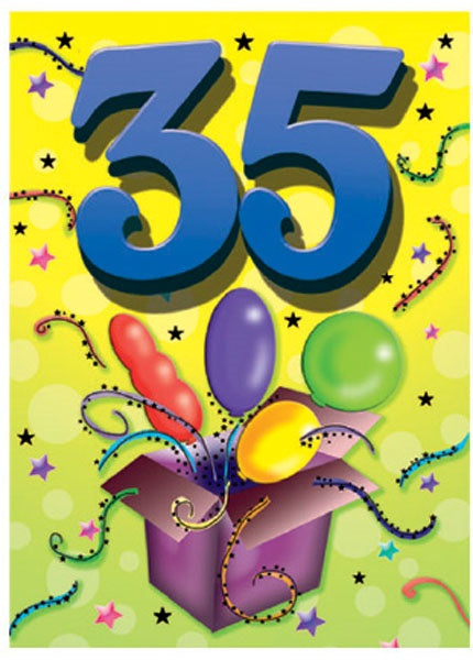 CARD PARTYAGE BD AGE 35 G