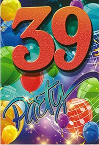 CARD PARTYAGE BD AGE 39 G