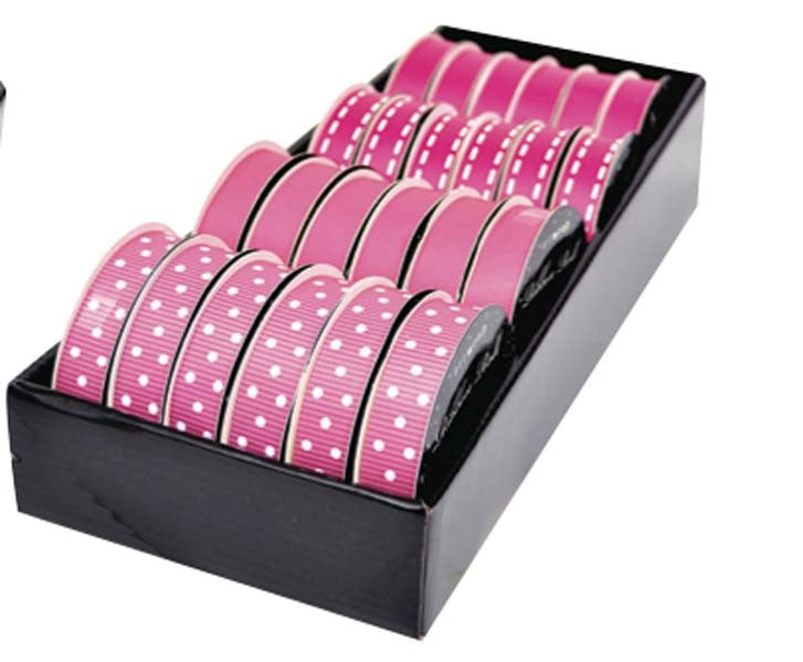 RIBBON ROLL  10MM HOT PINK