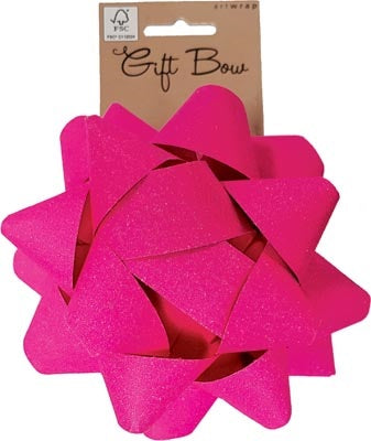 PAPER BOW LARGE STAR PINK