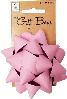 FSC MIX PAPER BOW MED STAR PINK