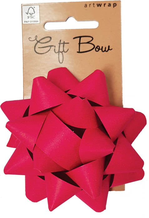 FSC MIX PAPER BOW MED STAR RED