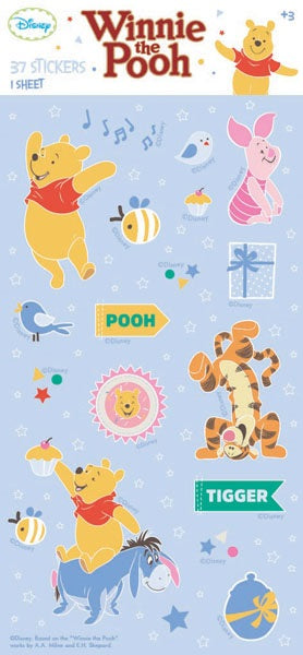 STICKER SHEET WINNIE PARTY