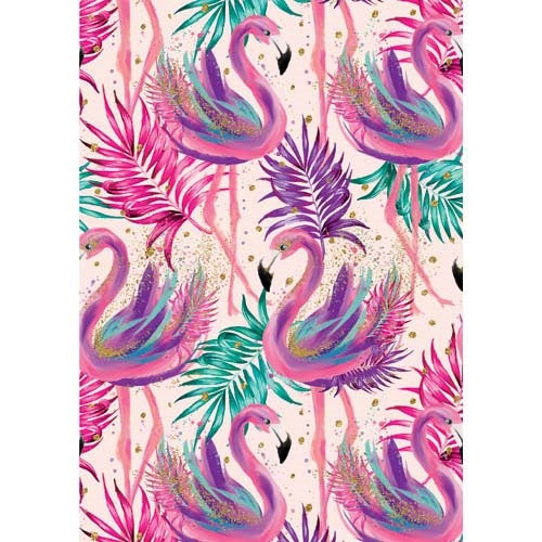 WRAP FLD FLAMINGOS