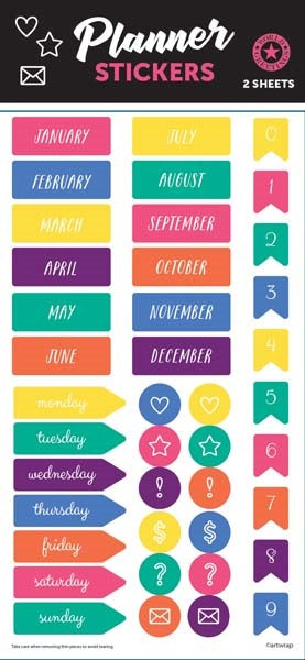 STICKER SHEET PLANNER DATES