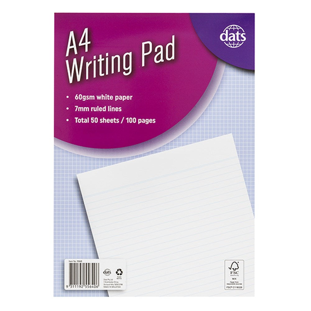 Pad Paper Writing A4 100pg P7.2 FSC Mix
