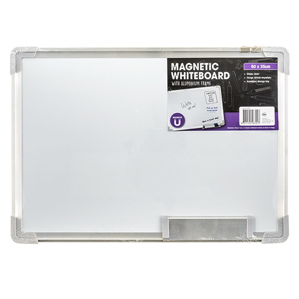 Whiteboard Magnetic Aluminium Frame 500x350mm