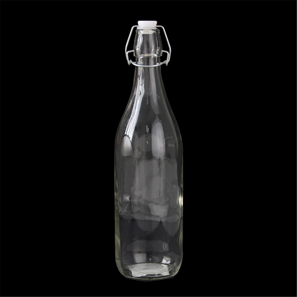Glass Bottle Clear Round 990ml 8.6x31.6cm 86x316mm