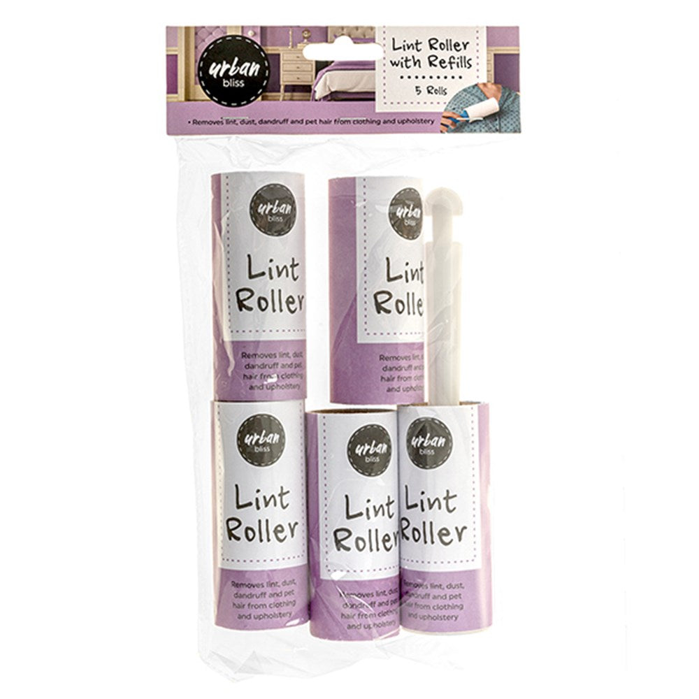 Lint Roller with Refill Pk5