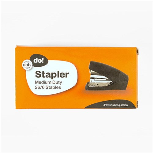 Stapler 26/6 Power Saving Medium Duty Black