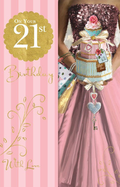 CARD ELEGANCE BD AGE 21 F