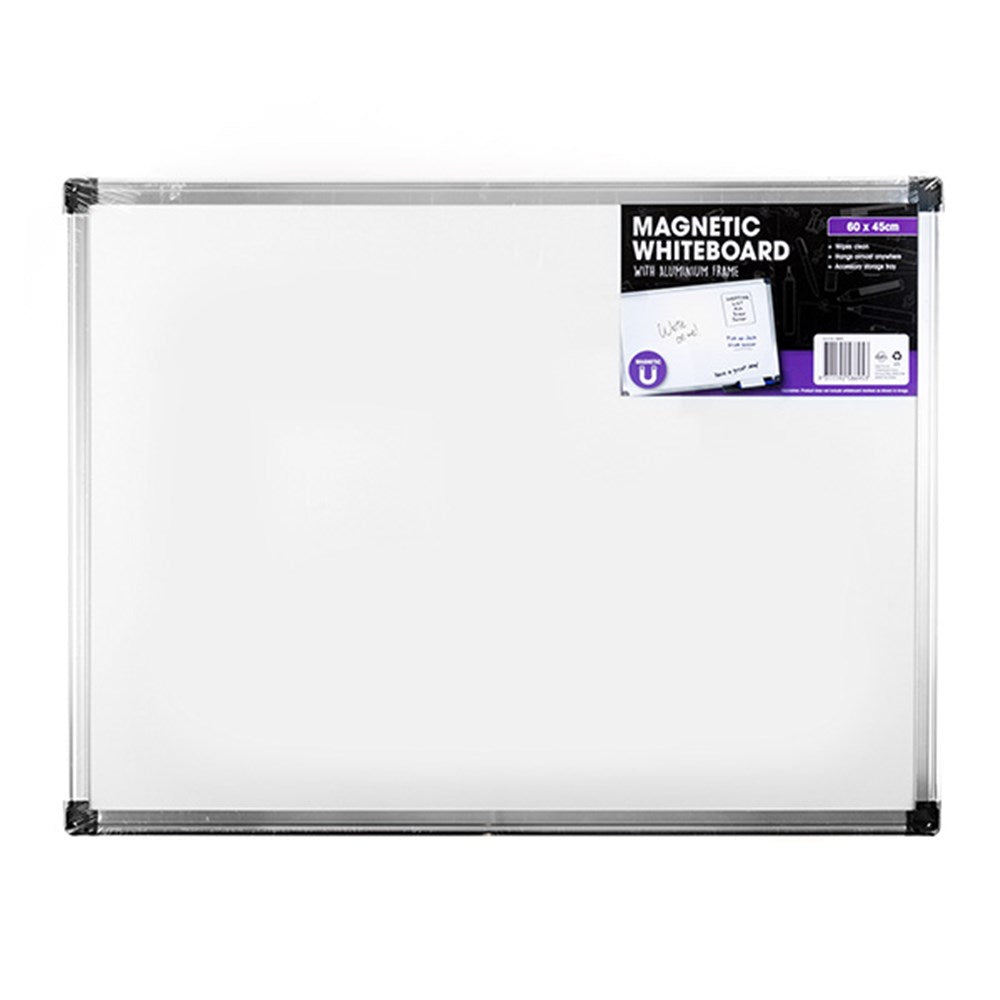 Whiteboard Magnetic Aluminium Frame 600x450mm