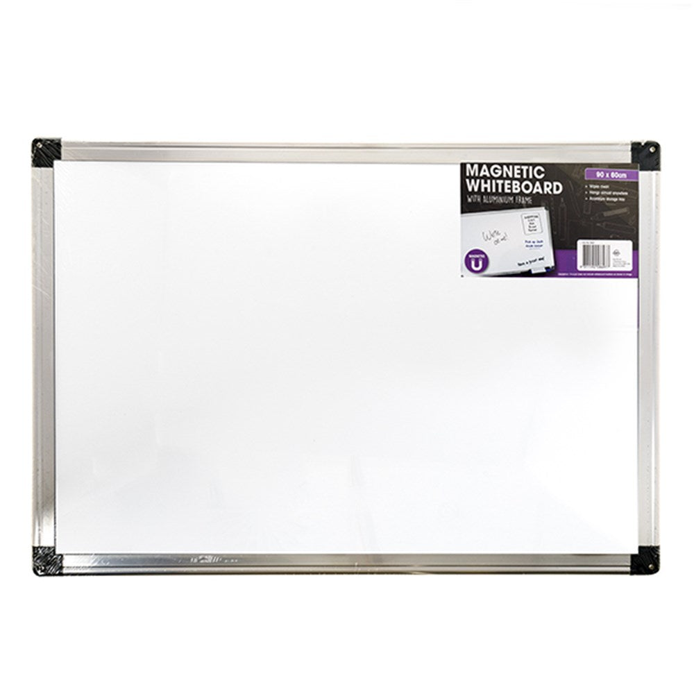 Whiteboard Magnetic Aluminium Frame 900x600mm