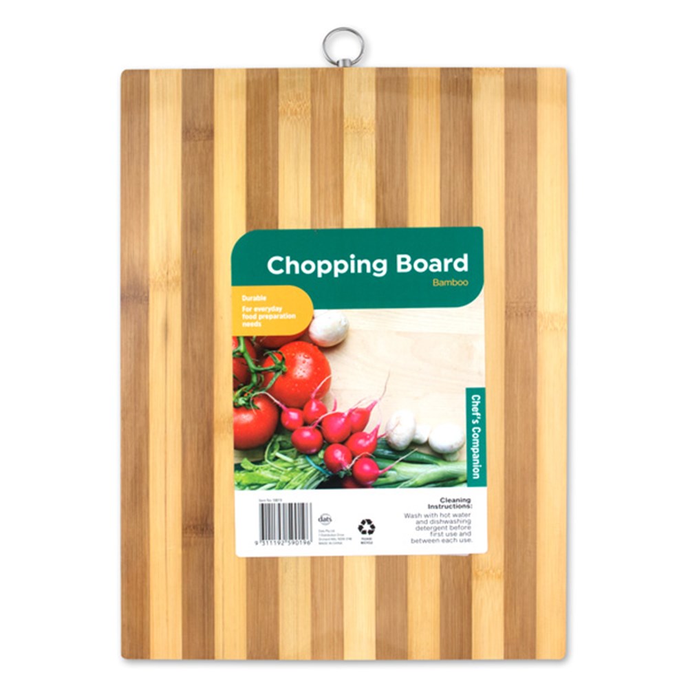 Chopping Board Bamboo Striped 40x30x1.75cm