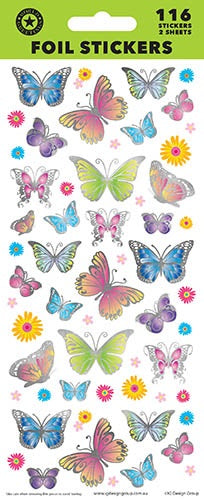 STICKER SHEET BUTTERFLIES