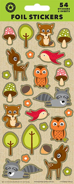 STICKER SHEET WOODLAND