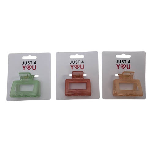 HAIR CLIP CLAW 50MM JELLY ASSORTED COLOR