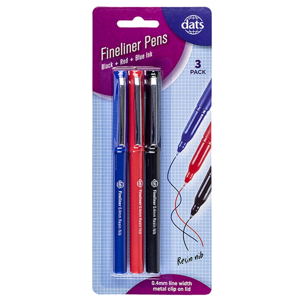 Pen Rollerball 3pk Black Ink