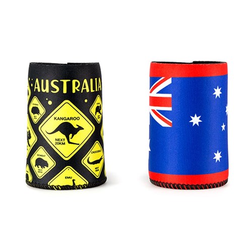 Souvenir Can Stubby Holder 2 Designs 10X7cm