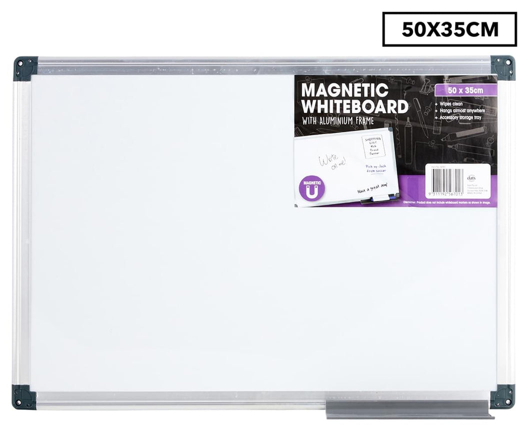 Whiteboard Magnetic Aluminium Frame 700x500mm