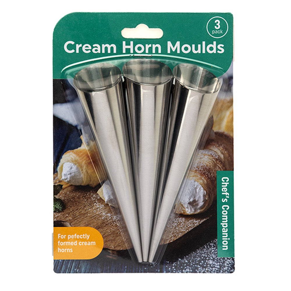 Mould Cream Horns Stainless Steel Pk3