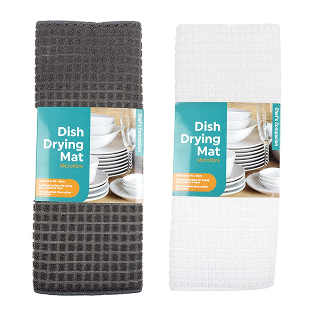 Dish Drying Mat Microfibre 2 Asstd Cols 48x40cm