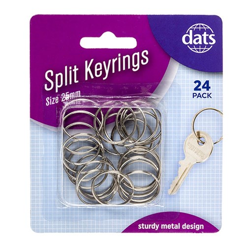 Keyring Split Ring 25mm 24pk