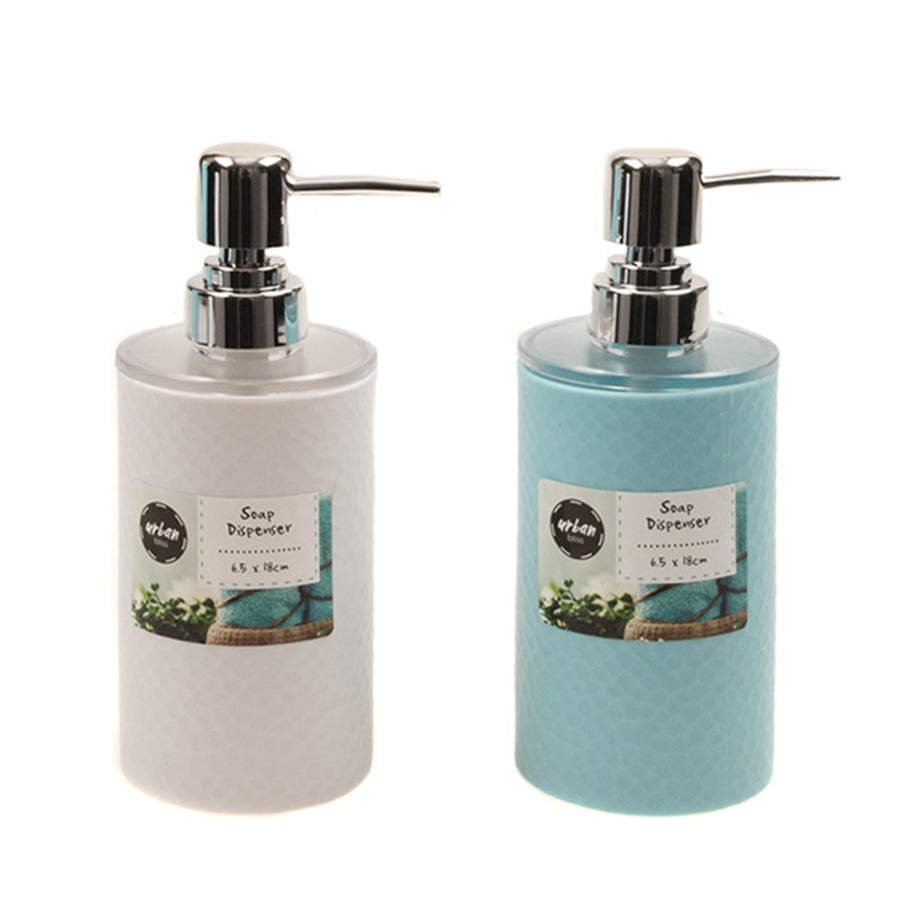 Stylish Soap Dispenser 6.5x18cm 90g Asst Col